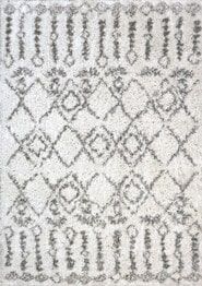 Dynamic Rugs NORDIC 7433-100 White and Silver